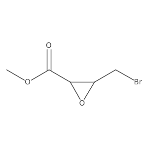 Methyl 3-(bromomethyl)oxirane-2-carboxylate结构式