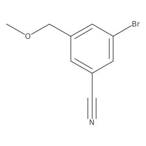 3-Bromo-5-(methoxymethyl)benzonitrile Structure