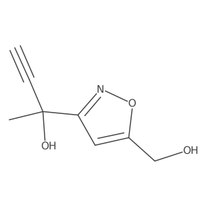 2-[5-(Hydroxymethyl)isoxazol-3-yl]but-3-yn-2-ol Structure