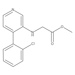 [4-(2-Chloro-phenyl)-pyridin-3-ylamino]-acetic acid methyl ester Structure