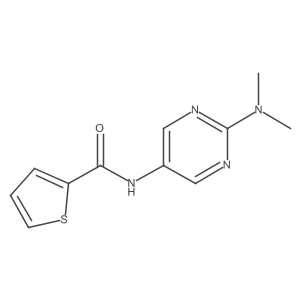 N-[2-(dimethylamino)pyrimidin-5-yl]thiophene-2-carboxamide结构式
