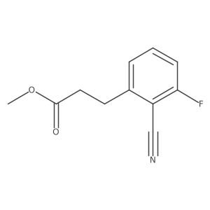 Methyl 2-cyano-3-fluorophenylpropanoate结构式