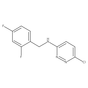 6-chloro-N-(2,4-difluorobenzyl)pyridazin-3-amine结构式