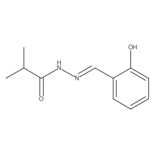 N'-[(E)-(2-hydroxyphenyl)methylidene]-2-methylpropanehydrazide结构式