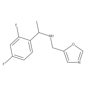 5-Oxazolemethanamine, N-[1-(2,4-difluorophenyl)ethyl]-结构式