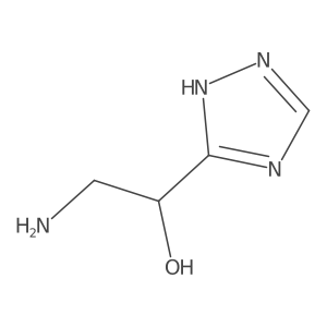 2-amino-1-(1H-1,2,4-triazol-3-yl)ethan-1-ol结构式