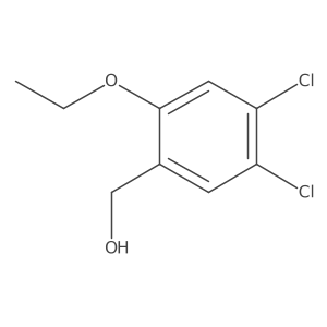 (4,5-Dichloro-2-ethoxyphenyl)methanol结构式