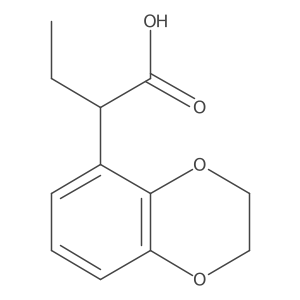 2-(2,3-Dihydro-1,4-benzodioxin-5-yl)butanoic acid Structure