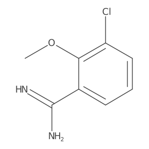 3-Chloro-2-methoxybenzene-1-carboximidamide Structure