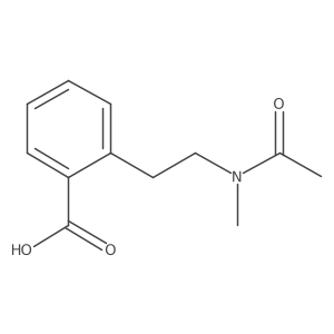 2-[2-(N-methylacetamido)ethyl]benzoic acid结构式