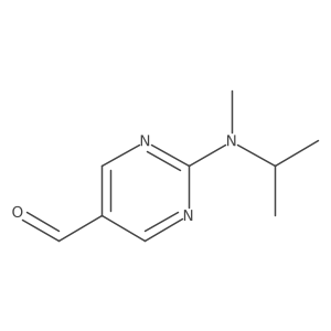 2-[Methyl(propan-2-yl)amino]pyrimidine-5-carbaldehyde结构式