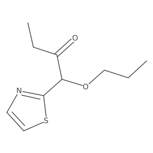 2-Butanone, 1-propoxy-1-(2-thiazolyl)- Structure