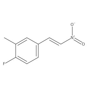 1-Fluoro-2-methyl-4-(2-nitroethenyl)benzene结构式