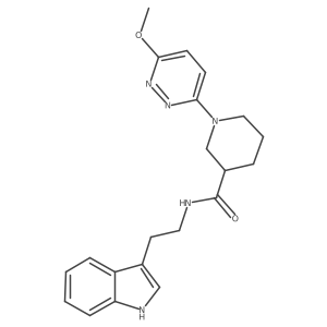 N-(2-(1H-indol-3-yl)ethyl)-1-(6-methoxypyridazin-3-yl)piperidine-3-carboxamide Structure