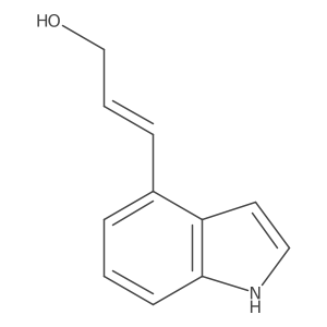 (2E)-3-(1H-indol-4-yl)prop-2-en-1-ol结构式