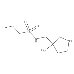 N-[(3-hydroxypyrrolidin-3-yl)methyl]propane-1-sulfonamide Structure
