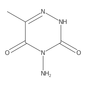 4-amino-6-methyl-2H-1,2,4-triazine-3,5-dione结构式