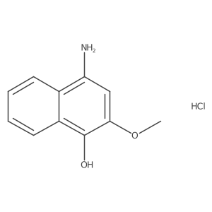 4-Amino-2-methoxynaphthalen-1-ol hydrochloride Structure