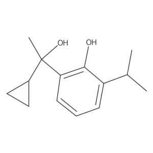 2-(1-Cyclopropyl-1-hydroxyethyl)-6-isopropylphenol结构式