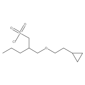 2-[(2-Cyclopropylethoxy)methyl]pentane-1-sulfonyl chloride结构式