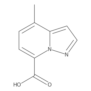 4-Methylpyrazolo[1,5-a]pyridine-7-carboxylic acid结构式