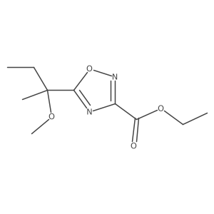 Ethyl 5-(2-methoxybutan-2-yl)-1,2,4-oxadiazole-3-carboxylate Structure
