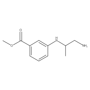 Methyl 3-[(1-aminopropan-2-yl)amino]benzoate Structure