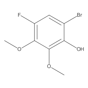 6-Bromo-4-fluoro-2,3-dimethoxyphenol结构式