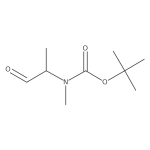 tert-butyl N-methyl-N-(1-oxopropan-2-yl)carbamate结构式