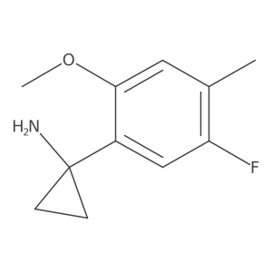 1-(5-fluoro-2-methoxy-4-methyl-phenyl)cyclopropanamine结构式