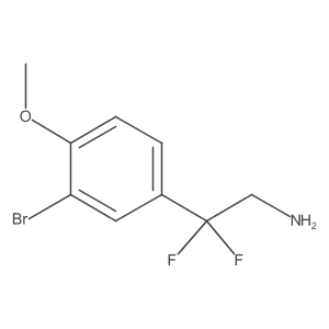 2-(3-Bromo-4-methoxyphenyl)-2,2-difluoroethan-1-amine Structure