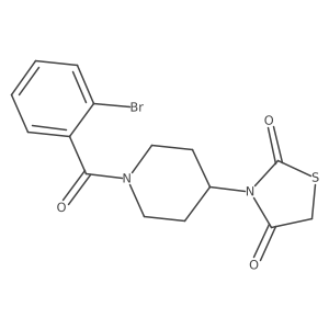 3-(1-(2-Bromobenzoyl)piperidin-4-yl)thiazolidine-2,4-dione Structure