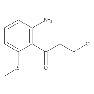 1-(2-Amino-6-(methylthio)phenyl)-3-chloropropan-1-one结构式