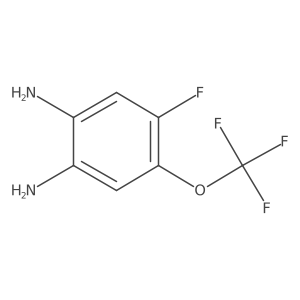 4-Fluoro-5-(trifluoromethoxy)benzene-1,2-diamine结构式