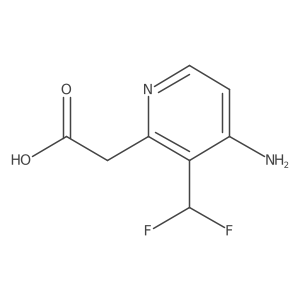 2-(4-Amino-3-(difluoromethyl)pyridin-2-yl)acetic acid结构式