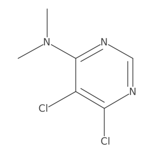 5,6-Dichloro-N,N-dimethylpyrimidin-4-amine结构式