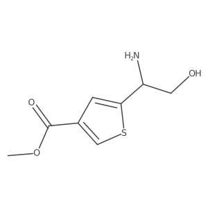 Methyl 5-(1-amino-2-hydroxyethyl)thiophene-3-carboxylate Structure