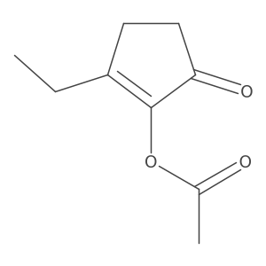 2-Ethyl-5-oxocyclopent-1-en-1-yl acetate Structure