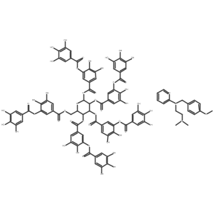 Pyrilamine tannate结构式