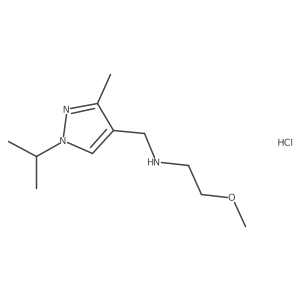 [(1-isopropyl-3-methyl-1H-pyrazol-4-yl)methyl](2-methoxyethyl)amine结构式