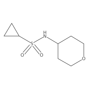 N-(Oxan-4-yl)cyclopropanesulfonamide结构式