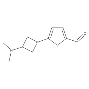 5-[3-(Dimethylamino)azetidin-1-yl]thiophene-2-carbaldehyde结构式