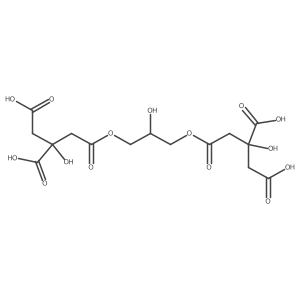 Glyceryl 1,3-dicitrate Structure