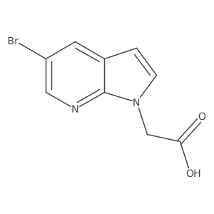 2-{5-bromo-1H-pyrrolo[2,3-b]pyridin-1-yl}acetic acid结构式