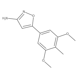 5-(3,5-Dimethoxy-4-methylphenyl)-1,2-oxazol-3-amine结构式