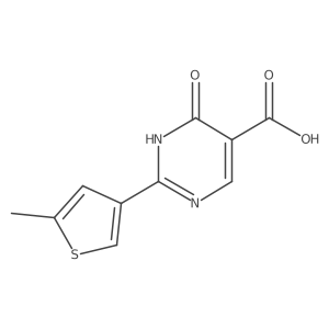 2-(5-Methylthiophen-3-yl)-6-oxo-1,6-dihydropyrimidine-5-carboxylic acid Structure