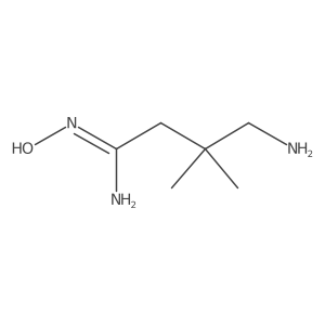 4-amino-N-hydroxy-3,3-dimethylbutanimidamide结构式