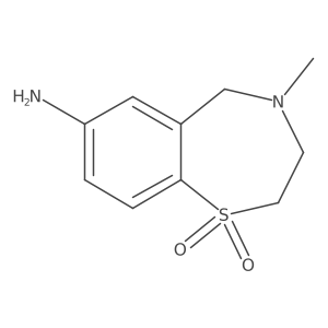 7-Amino-4-methyl-2,3,4,5-tetrahydro-1,4-benzothiazepine-1,1-dione Structure