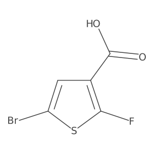 5-Bromo-2-fluorothiophene-3-carboxylic acid Structure