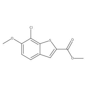 Methyl 7-chloro-6-methoxybenzo[b]thiophene-2-carboxylate Structure